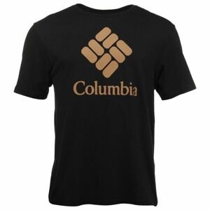 Columbia CSC BASIC LOGO SHORT SLEEVE Pánské triko, černá, velikost S