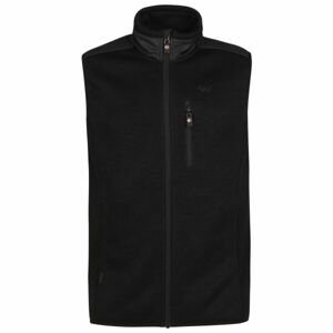 Willard CROFTON Pánská kombinovaná fleecová vesta, černá, velikost M