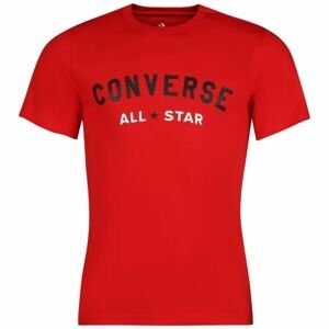 Converse ALL VARSITY GRAPHIC TEE Pánské tričko, červená, velikost L