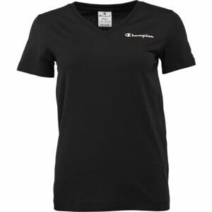 Champion V-NECK T-SHIRT Dámské tričko, černá, velikost XS