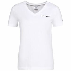 Champion V-NECK T-SHIRT Dámské tričko, bílá, veľkosť XS
