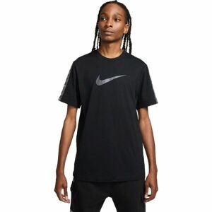 Nike NSW REPEAT SS TEE Pánské tričko, černá, velikost L