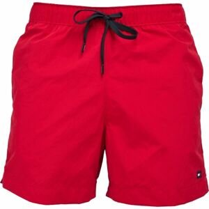 Tommy Hilfiger MEDIUM DRAWSTRING Pánské plavecké šortky, červená, velikost XL
