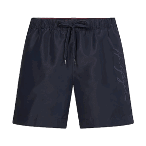 Tommy Hilfiger LOGO-S-MEDIUM DRAWSTRING Pánské plavecké šortky, tmavě modrá, velikost XXL