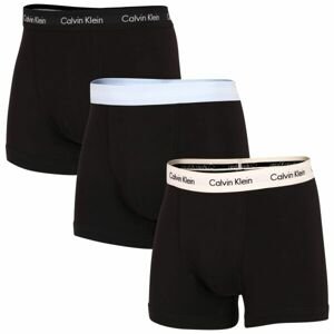 Calvin Klein 3P TRUNK Pánské boxerky, černá, velikost M