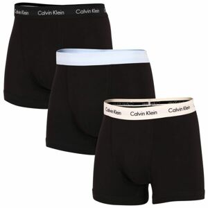 Calvin Klein 3P TRUNK Pánské boxerky, černá, velikost S