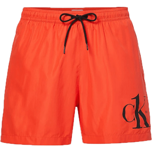 Calvin Klein MEDIUM DRAWSTRING Pánské plavecké šortky, oranžová, veľkosť L