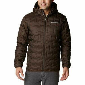 Columbia DELTA RIDGE DOWN HOODED JACKET Pánská zimní bunda, hnědá, velikost L