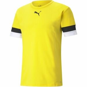 Puma TEAMRISE JERSEY TEE Pánské fotbalové triko, žlutá, veľkosť M