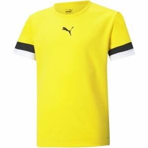 Puma TEAMRISE JERSEY JR Dětské fotbalové triko, žlutá, velikost 140
