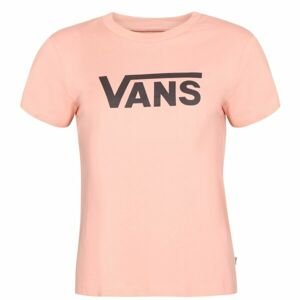 Vans WM DROP V SS CREW-B Dámské tričko, růžová, velikost XL