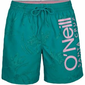 O'Neill CALI FLORAL SHORTS Pánské koupací kraťasy, tyrkysová, velikost XL