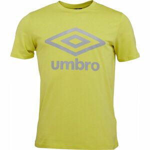 Umbro LARGE COTTON LOGO TEE Pánské triko, světle zelená, velikost