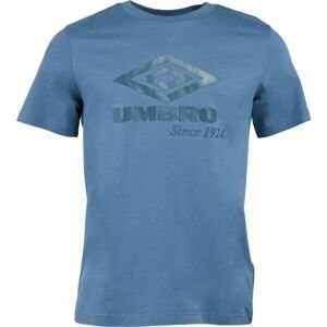 Umbro LARGE LOGO TEE Pánské triko, modrá, veľkosť XL