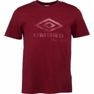 Umbro LARGE LOGO TEE Pánské triko, vínová, veľkosť L