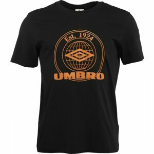 Umbro COLLEGIATE GRAPHIC TEE Pánské triko, černá, velikost