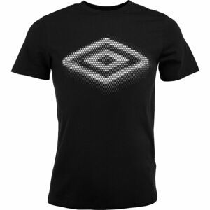 Umbro FW DIAMOND FADE GRAPHIC TEE Pánské triko, černá, velikost