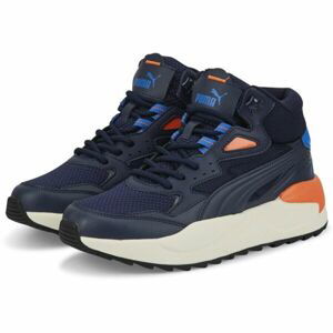 Puma X-RAY SPEED MID WTR JR Chlapecká obuv, tmavě modrá, velikost 39