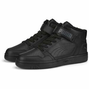 Puma REBOUND MID STRAP WTR Pánská zateplená kotníková obuv, černá, velikost 44.5