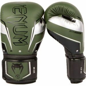 Venum ELITE EVO BOXING GLOVES Boxerské rukavice, khaki, veľkosť 12