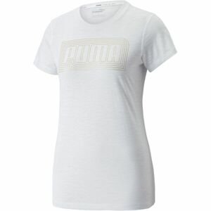 Puma PERFORMANCE LOGO FILL TEE REC Q4 Dámské triko, bílá, velikost L