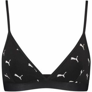 Puma WOMEN CAT LOGO TRIANGLE TOP 1P Dámská podprsenka, černá, velikost