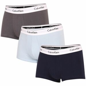 Calvin Klein MODERN CTN STRETCH-TRUNK 3PK Pánské boxerky, tmavě modrá, veľkosť L