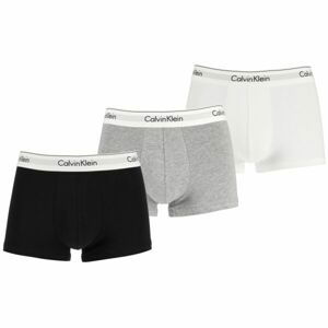 Calvin Klein MODERN CTN STRETCH-TRUNK 3PK Pánské boxerky, černá, veľkosť S