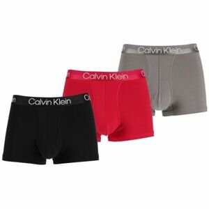 Calvin Klein TRUNK 3PK Pánské boxerky, červená, velikost S