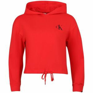 Calvin Klein L/S HOODIE Dámská mikina, červená, velikost