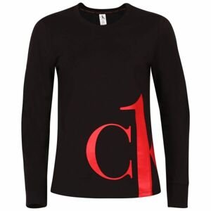Calvin Klein SLEEP-L/S CREW NECK Dámské tričko s dlouhým rukávem, černá, velikost S