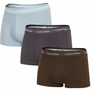 Calvin Klein 3 PACK LO RISE TRUNK Pánské boxerky, světle modrá, velikost S