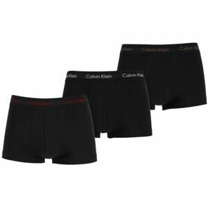 Calvin Klein 3 PACK LO RISE TRUNK Pánské boxerky, černá, veľkosť S