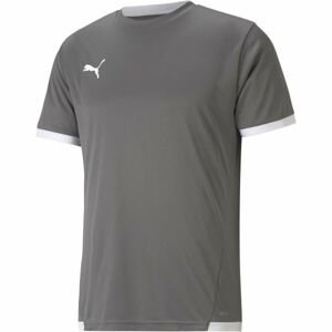 Puma TEAM LIGA JERSEY TEE Pánské fotbalové triko, šedá, veľkosť M