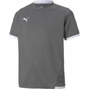 Puma TEAM LIGA JERSEY JR Juniorské fotbalové triko, šedá, velikost 152
