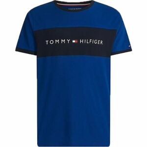 Tommy Hilfiger CN SS TEE LOGO FLAG Pánské tričko, modrá, veľkosť M
