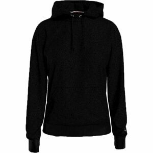 Tommy Hilfiger ICON 2.0 LOUNGE VEL-HOODIE HWK VELOUR Dámská mikina, černá, velikost M