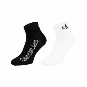 Calvin Klein QUARTER 2P Pánské ponožky, bílá, velikost