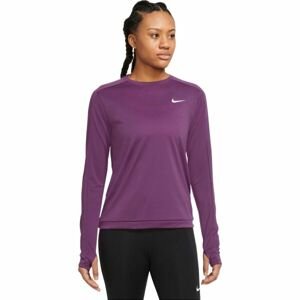 Nike NK DF PACER CREW Dámské běžecké tričko, fialová, velikost XL