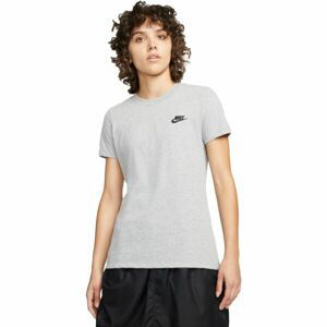 Nike SPORTSWEAR CLUB Dámské tričko, šedá, velikost