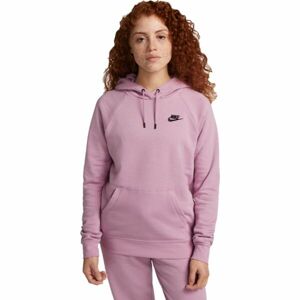 Nike NSW ESSNTL FLC PO HOODIE Dámská mikina, růžová, velikost XS