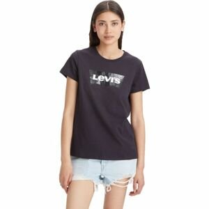Levi's THE PERFECT TEE CLEAR FOIL Dámské tričko, černá, velikost L