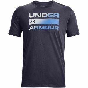 Under Armour UA TEAM ISSUE WORDMARK SS Pánské triko, tmavě modrá, velikost XXL