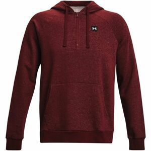 Under Armour RIVAL FLEECE 1/2ZIP HD Pánská mikina, vínová, velikost L