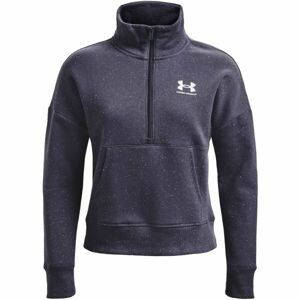 Under Armour RIVAL FLEECE HZ Dámská flísová mikina, tmavě modrá, velikost L