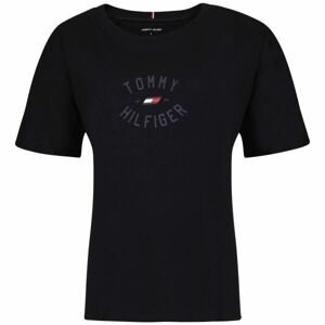 Tommy Hilfiger RELAXED TH GRAPHIC TEE Dámské tričko, tmavě modrá, veľkosť L