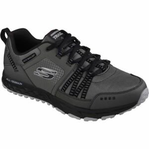 Skechers ESCAPE PLAN Pánská volnočasová obuv, tmavě šedá, velikost 41
