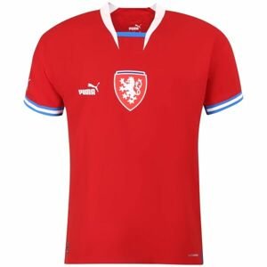 Puma FACR HOME JERSEY PROMO Pánské fotbalové triko, červená, velikost M