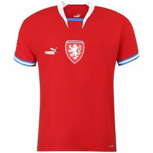 Puma FACR HOME JERSEY PROMO Pánské fotbalové triko, červená, velikost S