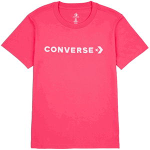 Converse CF STRIP WORDMARK SS TEE Dámské tričko, růžová, velikost L